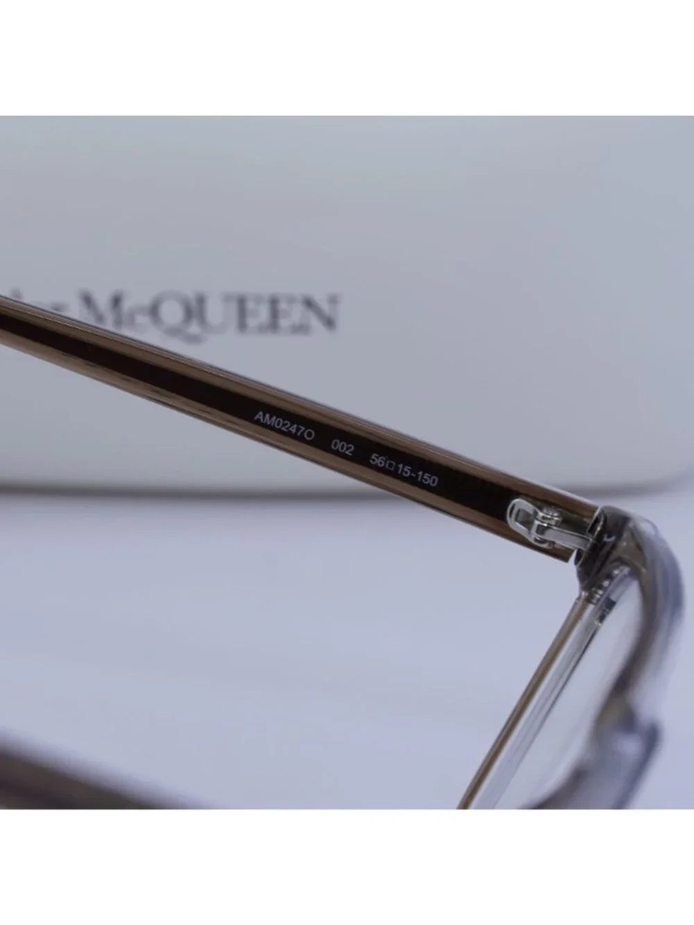 Alexander McQueen AM0247O 002 Square Eyeglasses